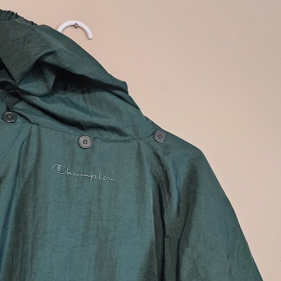 Champion Forest Green Zip-Up Jacket Vintage Size XL - Picture 11 of 11